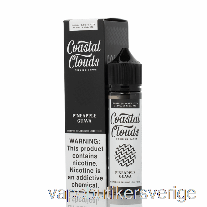 Vape Sverige Ananas Guava - Coastal Clouds Co. - 60ml 6mg